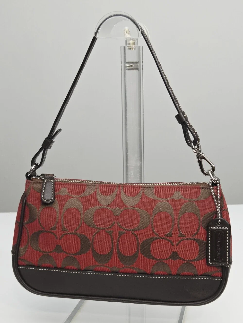 LIKE NEW VINTAGE Y2K COACH DEMI RED SIGNATURE C BAG 9064